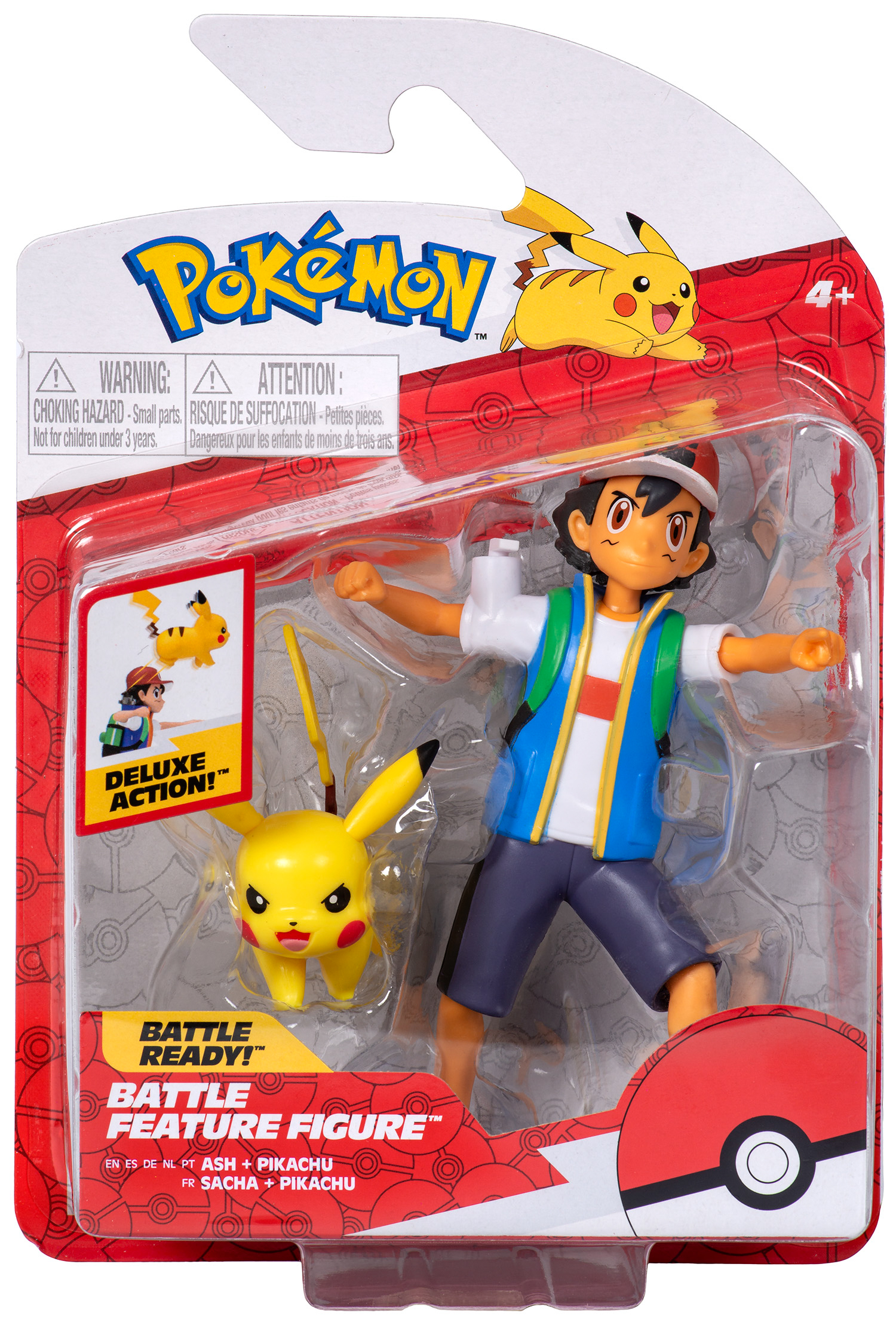 Pokémon - Battle Feature Figuren Pack - Ash & Pikachu