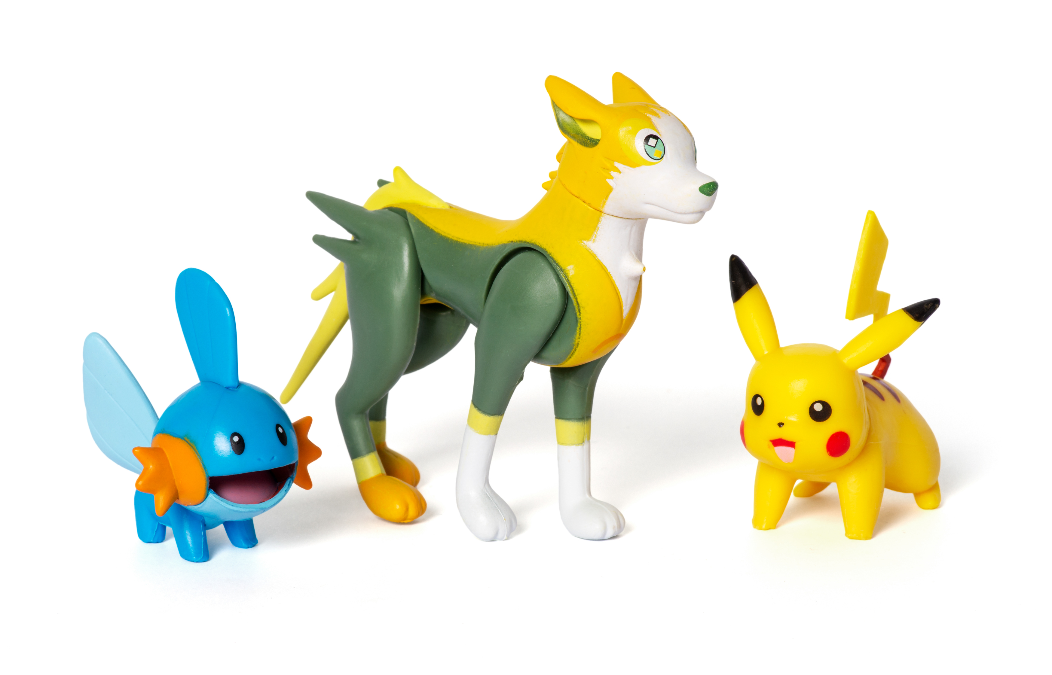Pokémon - Battle Figur 3er Pack - Hydropi, Pikachu & Bellektro