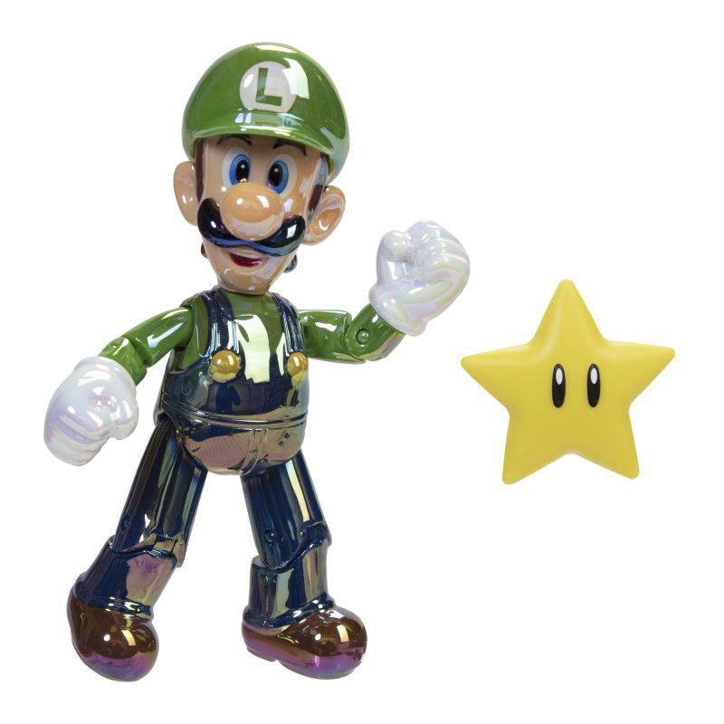 Super Mario - Luigi Stern 10 cm Figur (Sammlerbox)