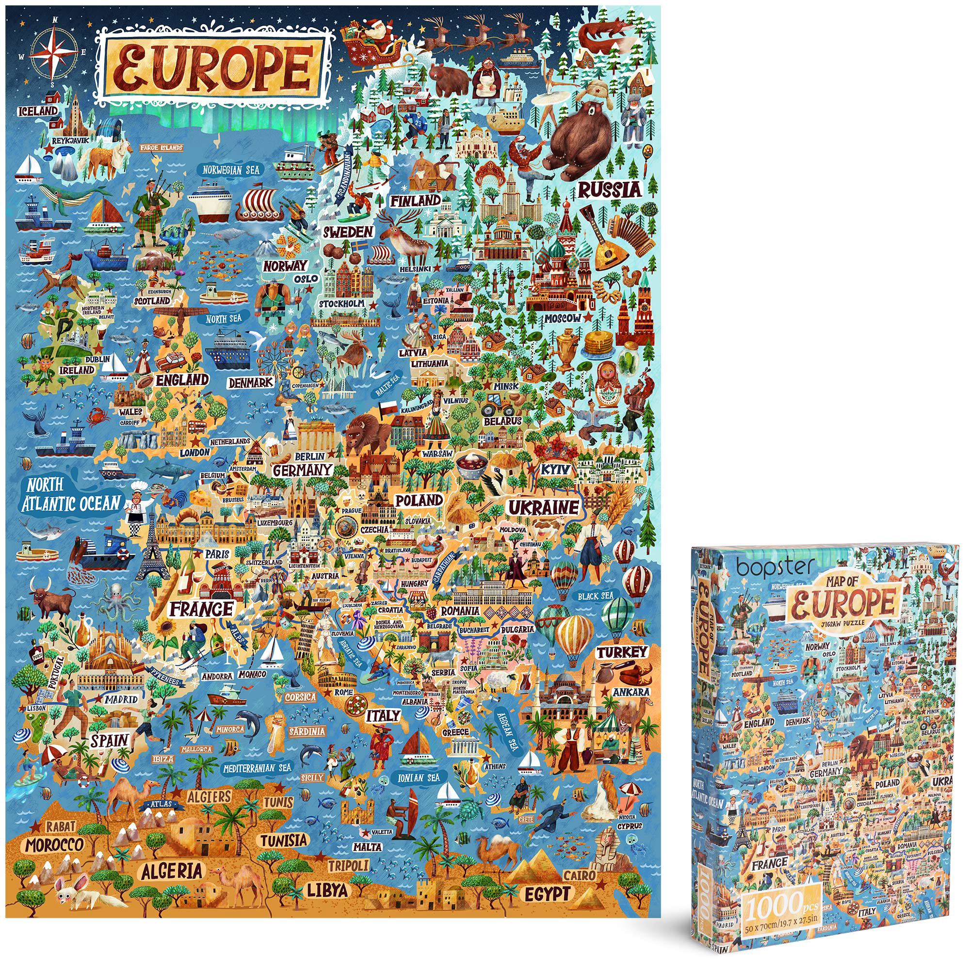 Puzzle - Map of Europe