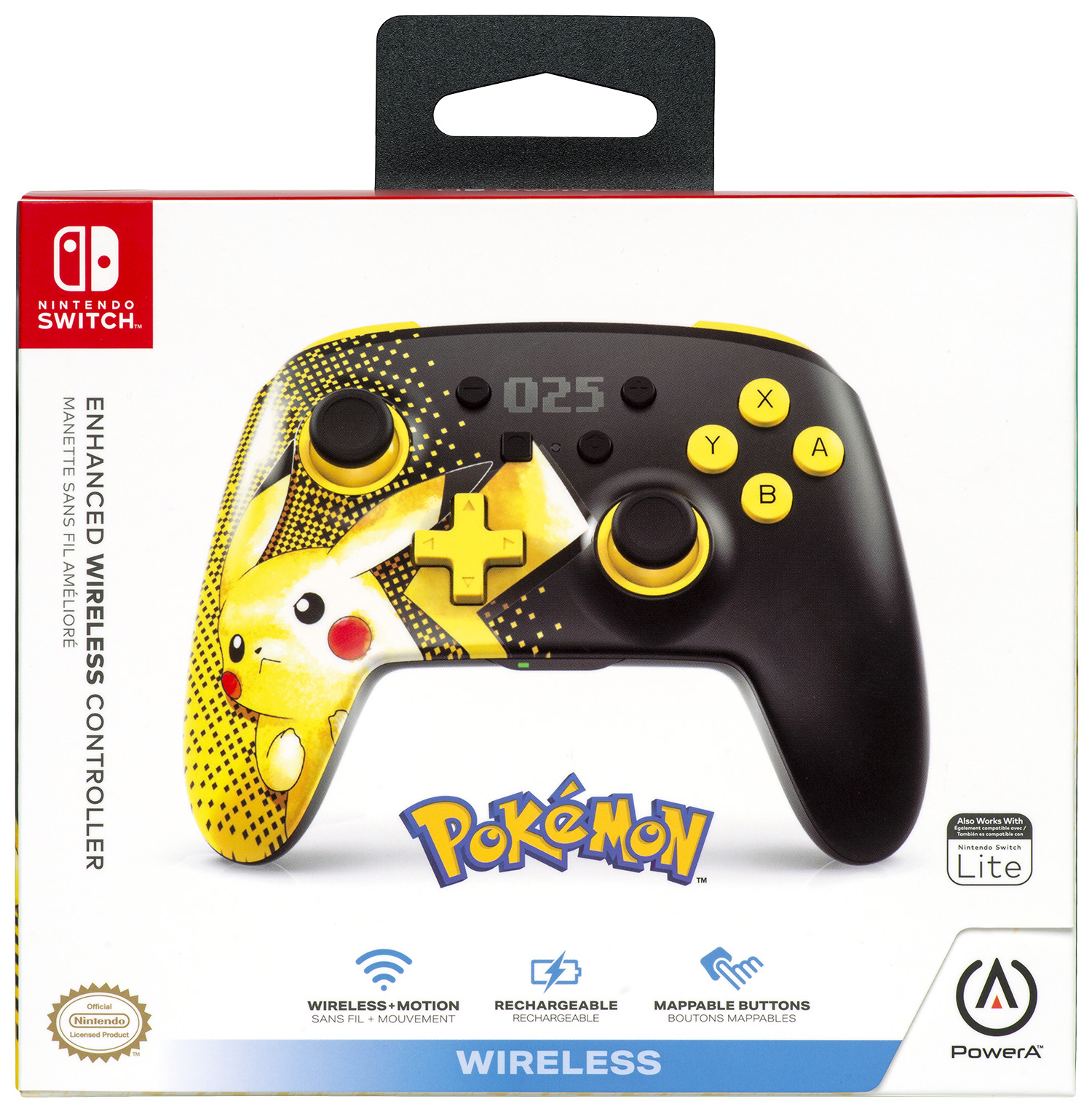 Nintendo Switch Pokémon Pikachu #025 wireless Controller