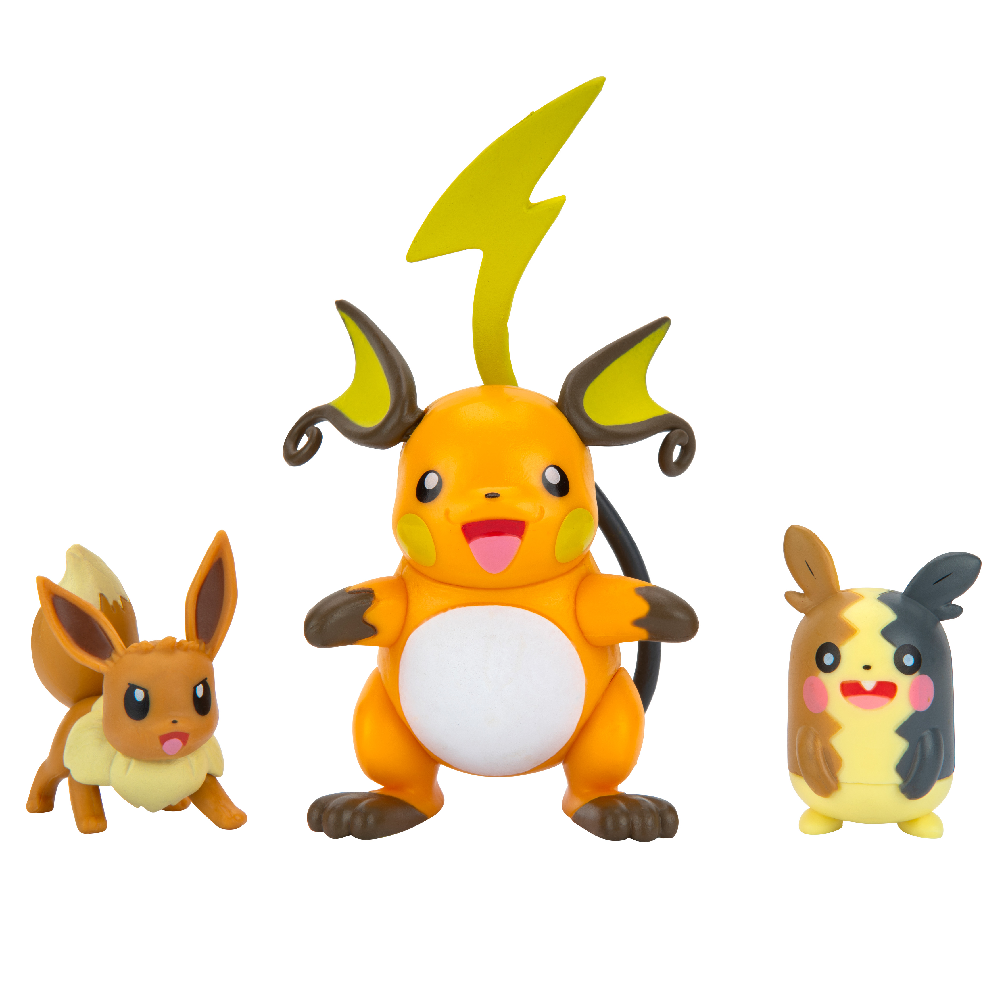 Pokémon - Battle Figur 3er Pack - Raichu, Morpeko & Evoli