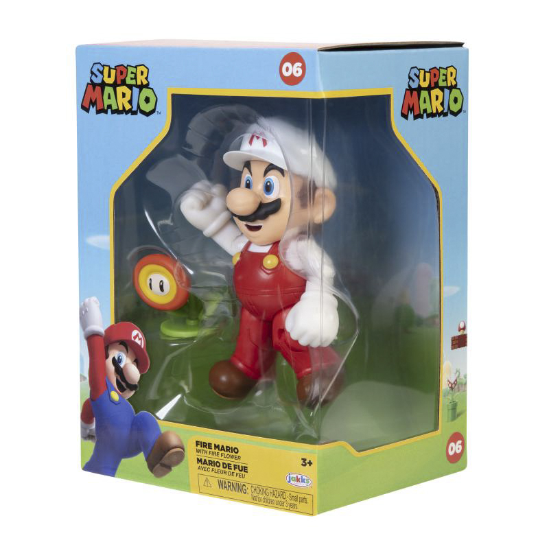 Super Mario - Fire Mario 10 cm Figur (Sammlerbox)